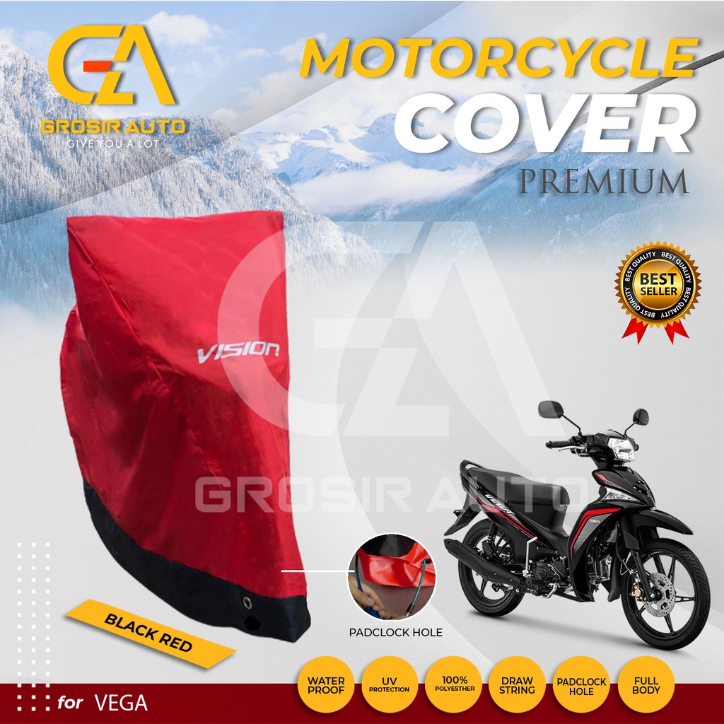 SARUNG PENUTUP BODY COVER / SELIMUT MOTOR VEGA VISION PREMIUM WATERPROOF