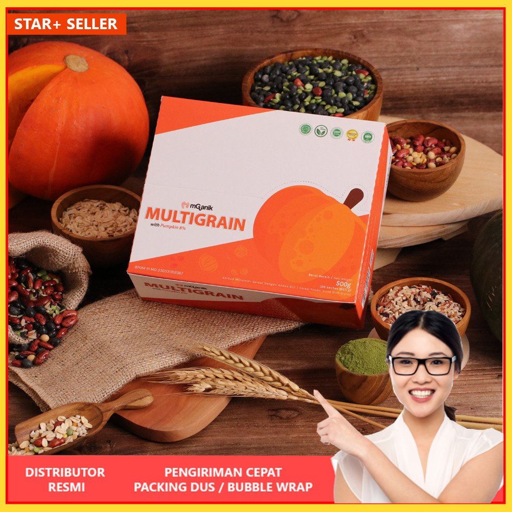 

MGanik Multigrain 500gr 20 Sachet - Superfood Alami ORIGINAL Gula Darah mencegah Diabetes kesehatan BISA COD