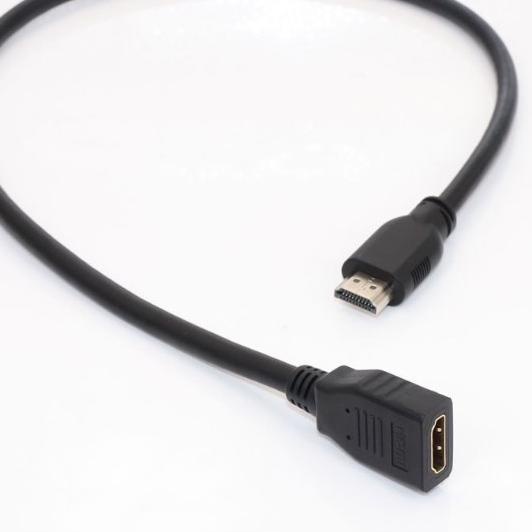 Langsung pesan--Kabel Colokan HDMI Male To Female Extension 0.3 M Extender Cable 30Cm Gold Plated / 