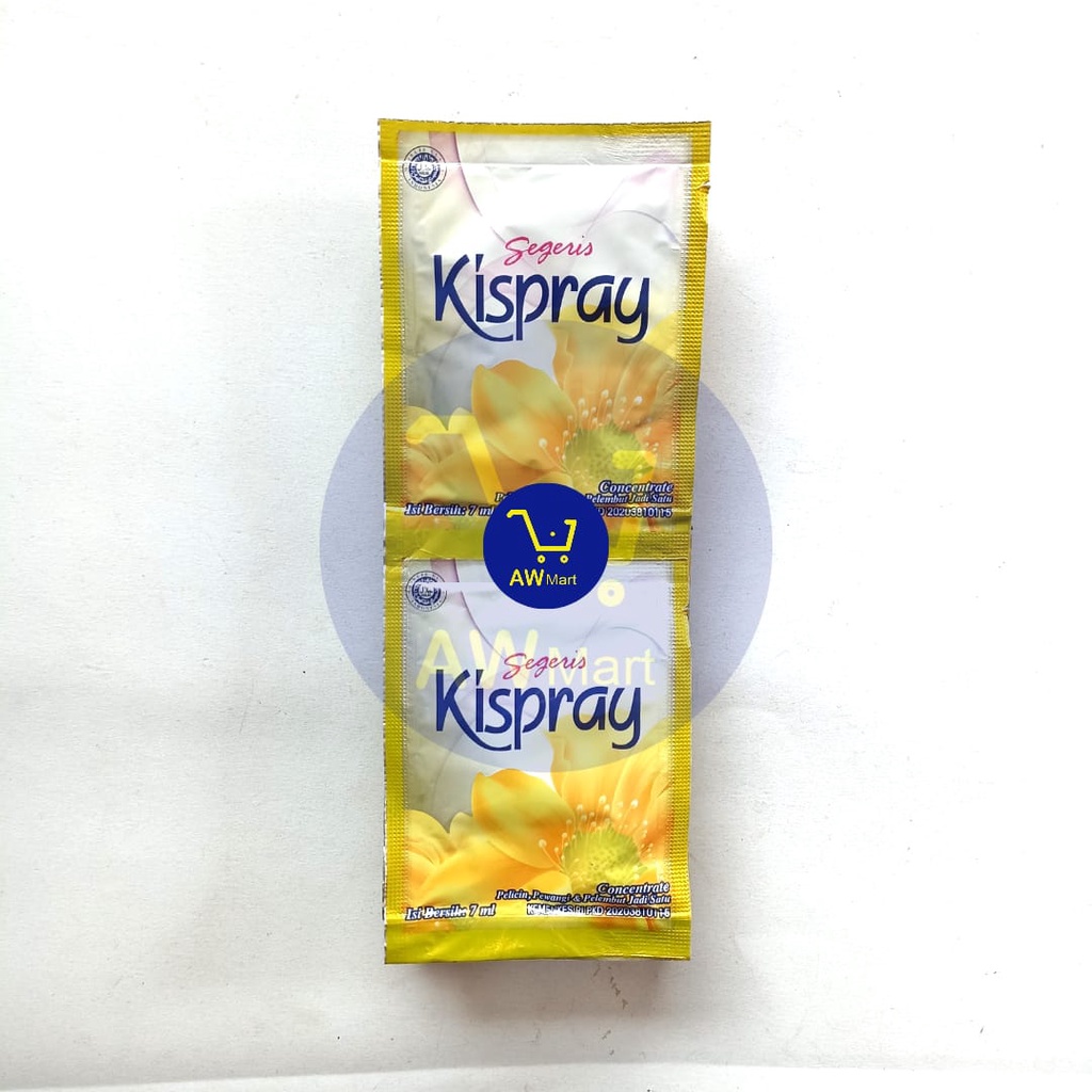 KISPRAY RENCENG ( 12 SACHET X 7 ML ) - PELICIN, PEWANGI, &amp; PELEMBUT PAKAIAN, KISPRAY GOLD 6 SACHET