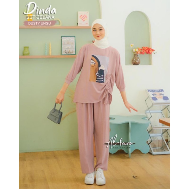 SETCEL DINDA BY AL FARO COLLECTION ORI/ONE SET SETELAN TERMURAH