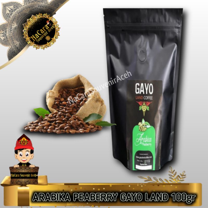 

Kopi Arabika Peaberry 100gr || GAYO LAND BUBUK KOPI ARABICA ACEH