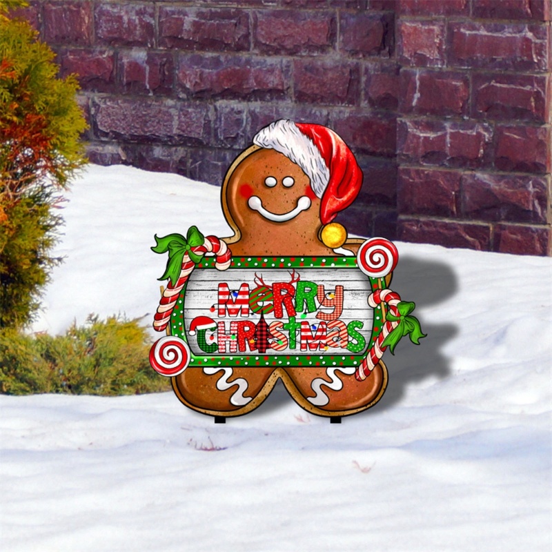 Zzz Hiasan Gantung Bentuk Gingerbread Untuk Dekorasi Taman / Outdoor