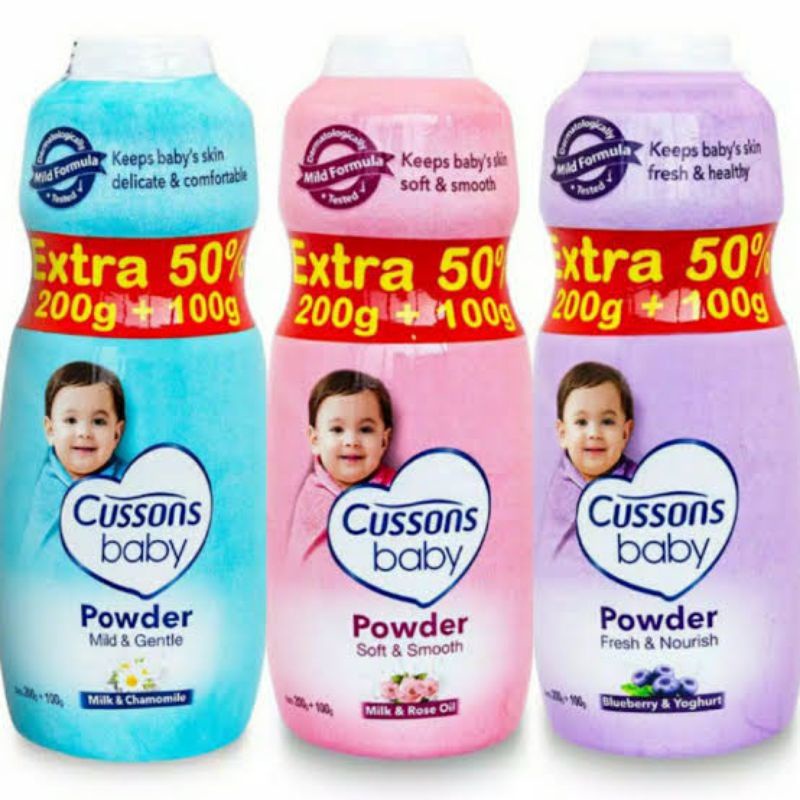 Cussons Baby Powder 200gr + 100gr Extra ORIGINAL-BPOM