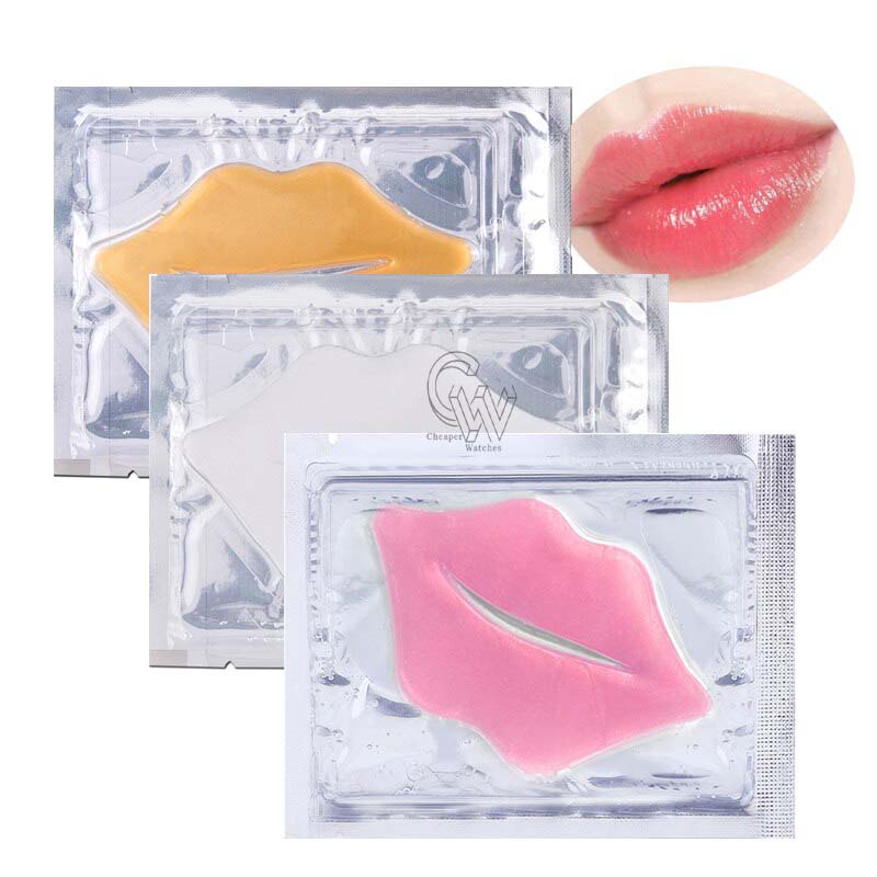 Cheaper-10 pcs-Masker Bibir / Gold Collagen Lip Mask / Masker Pelembab Bibir