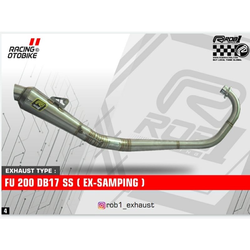 Knalpot ROB1 Racing  Fu 200 ss ex samping