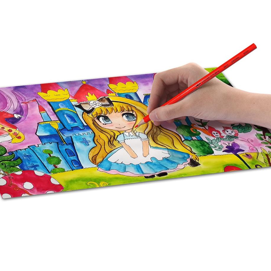 

스 GREEBEL 8024 Water Colour Pencil Pensil Warna 24 Warna Baru !