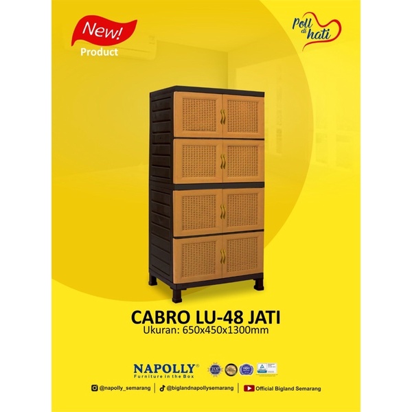 NAPOLLY CABRO LU-48 JATI LEMARI PLASTIK NAPOLLY CABRO LU48 JATI