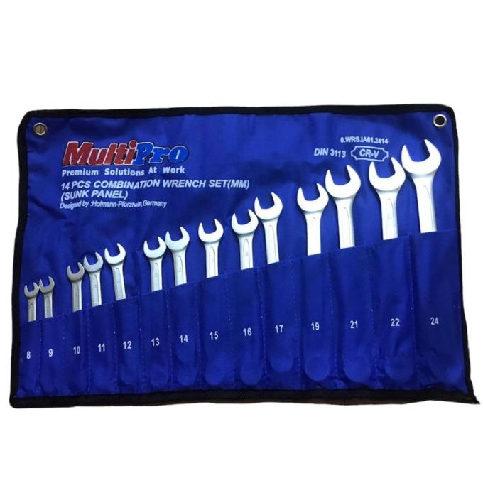 Multipro Kunci Ring Pas 14 Pcs Combination Set (8-24)