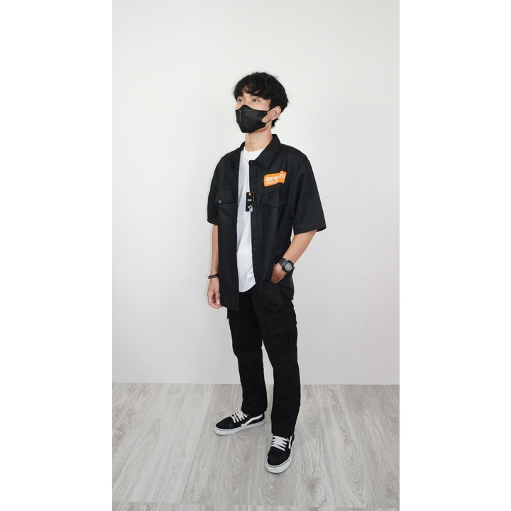 Amspro Kemeja Oversize Kemeja pria Baju oversize atasan oversize Dexter