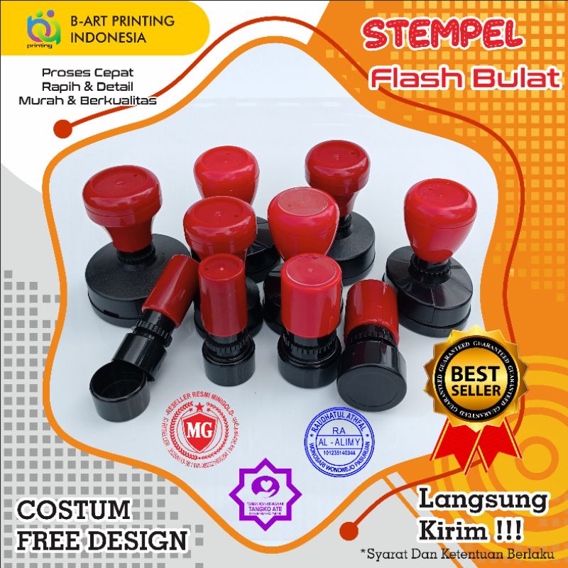 

Stempel Flash Pembuatan Stempel Flash Kilat Stempel Otomatis Stempel Toko Sekolah Instansi Lembaga Universitas super murah Bentuk Bulat Stempel Reseller MS Glow Stempel Mini Gold Minigold Stempel Reseller