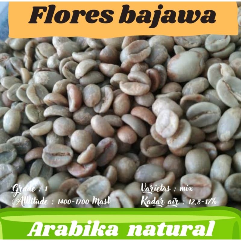 

greenbean ( biji kopi mentah ) Arabika Flores bajawa - natural