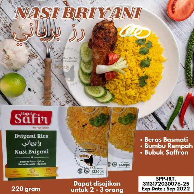 

best produk] Nasi Biryani Safir Bumbu Rempah Beras Basmati Premium 220 gr