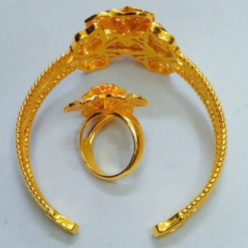 Gelang Kendari Tangan dan cincin perhiasan lapis Emas 24k xuping terbaru fashion bangle