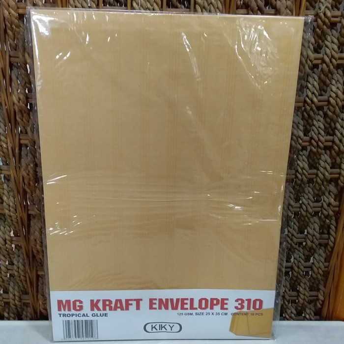 

Jual Amplop Cokelat / Kraft Lem 310 125 Gsm 25 X 35 Cm; Isi 10 Pcs Bagus
