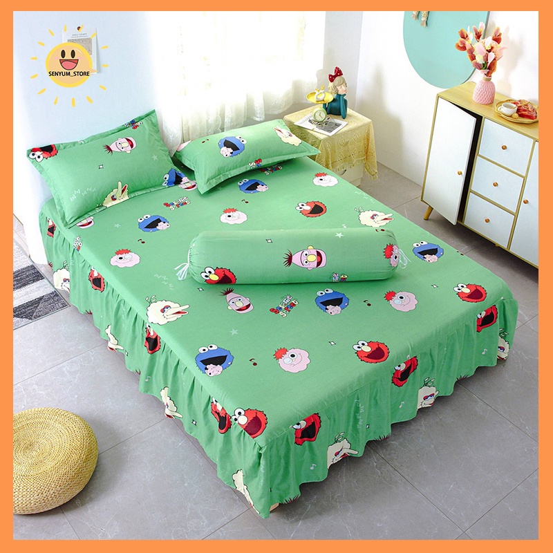 sprei renda seprei rumbai sprai bahan nyaman 120x200/160x200/180x200Best Seller