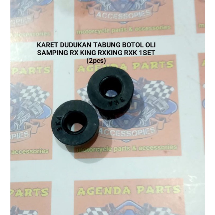 KARET DUDUKAN TABUNG BOTOL OLI SAMPING RX KING RXKING RXK 1SET(2PCS)