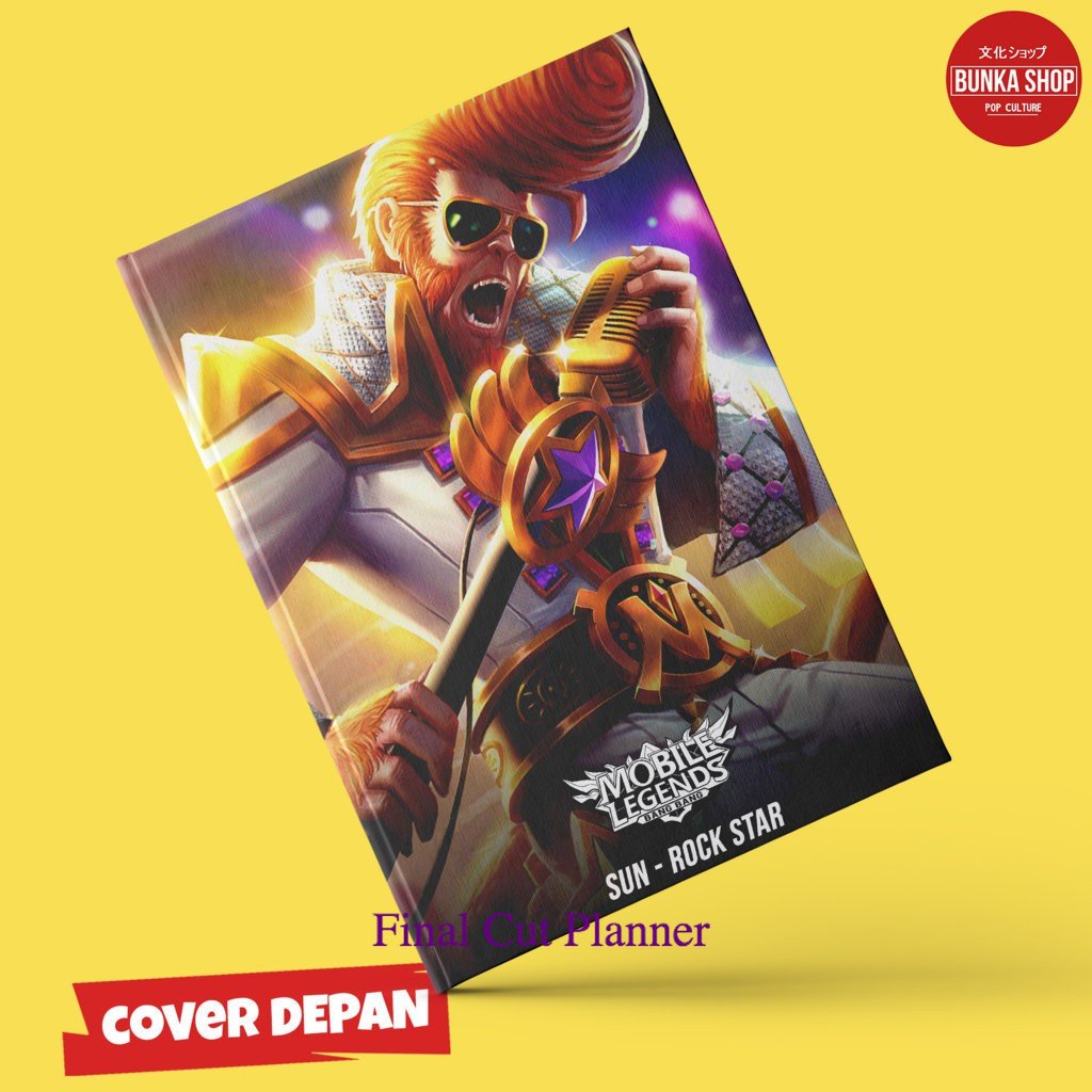 

Note Book Game Mobile Legends Sun Rock Star Hardcover A5 Buku Tulis Catatan Murah .