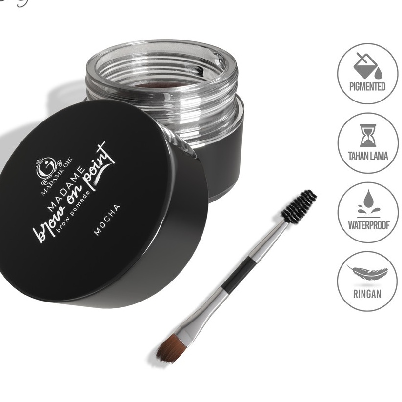 Madame Gie Madame Brow On Point – Eyebrow Pomade Cream Pensil Alis Waterproof