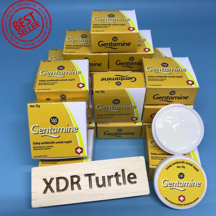 Gentamine 10Gr Salep Antibiotik Reptil Sulcata Kurakura Darat