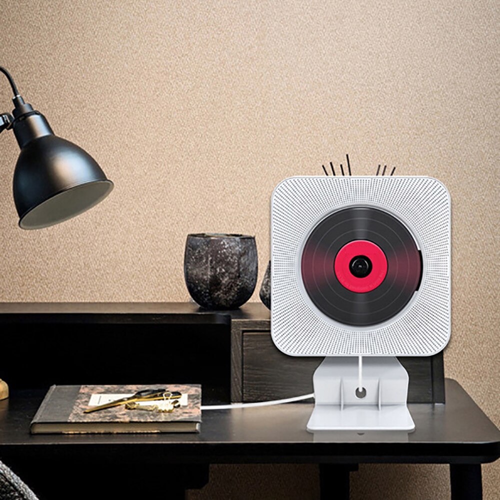 Portable Bluetooth CD / VCD /Audio CD Player Blankpink , Wall-Mounted DVDs Player