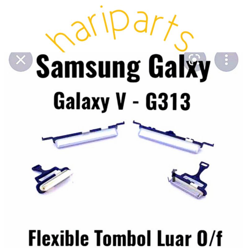 TOMBOL LUAR SAMSUNG GALAXY V G313 SILVER