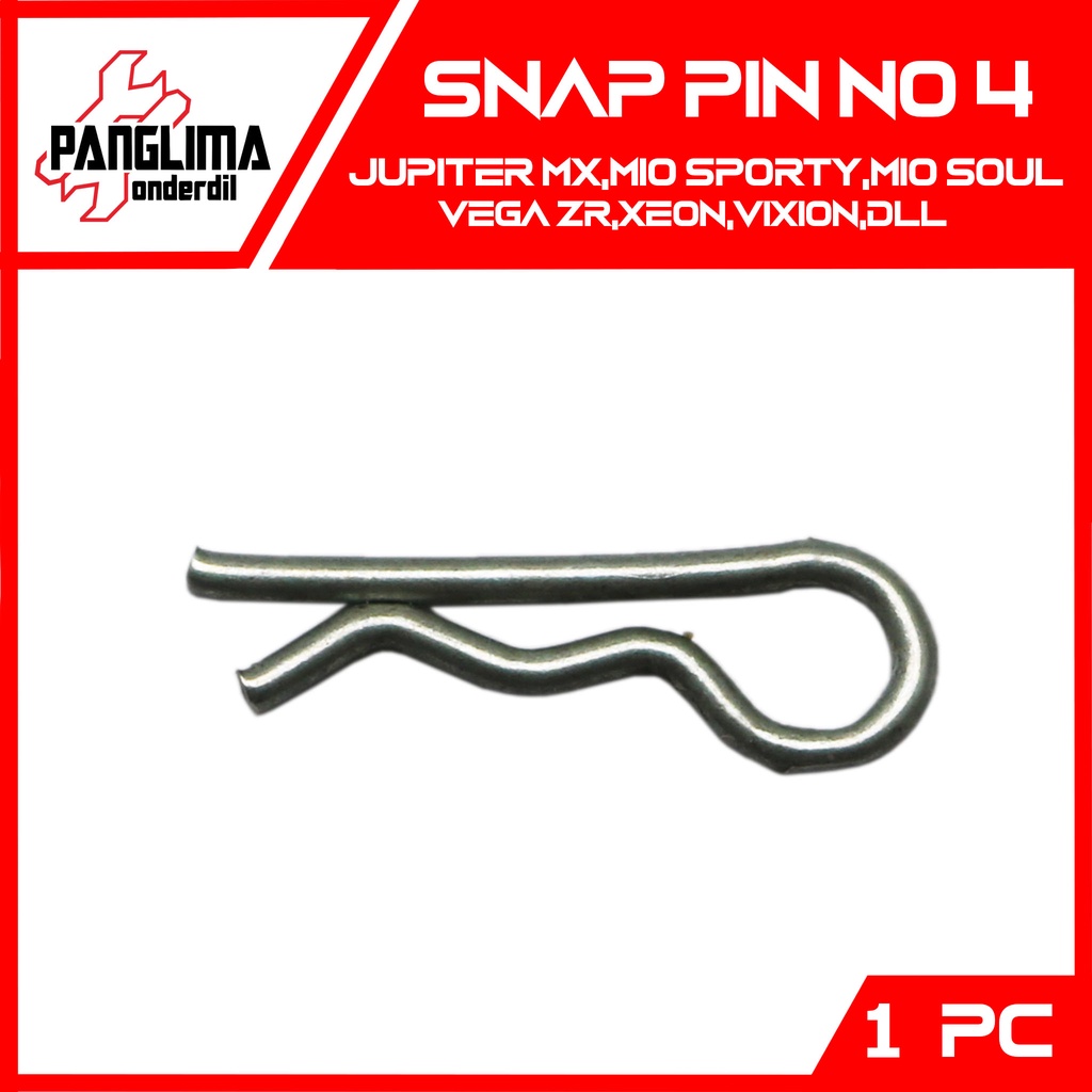 Snap Pin No.4-No 4 Yamaha Nmax/Mio GT-M3-Soul-J-Sporty/Jupiter/Vega/X-Ride/Xeon/Lexi Tahanan Disc-Discpad-Pad