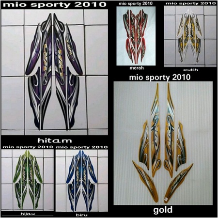 Striping list body motor MIO sporty 2010