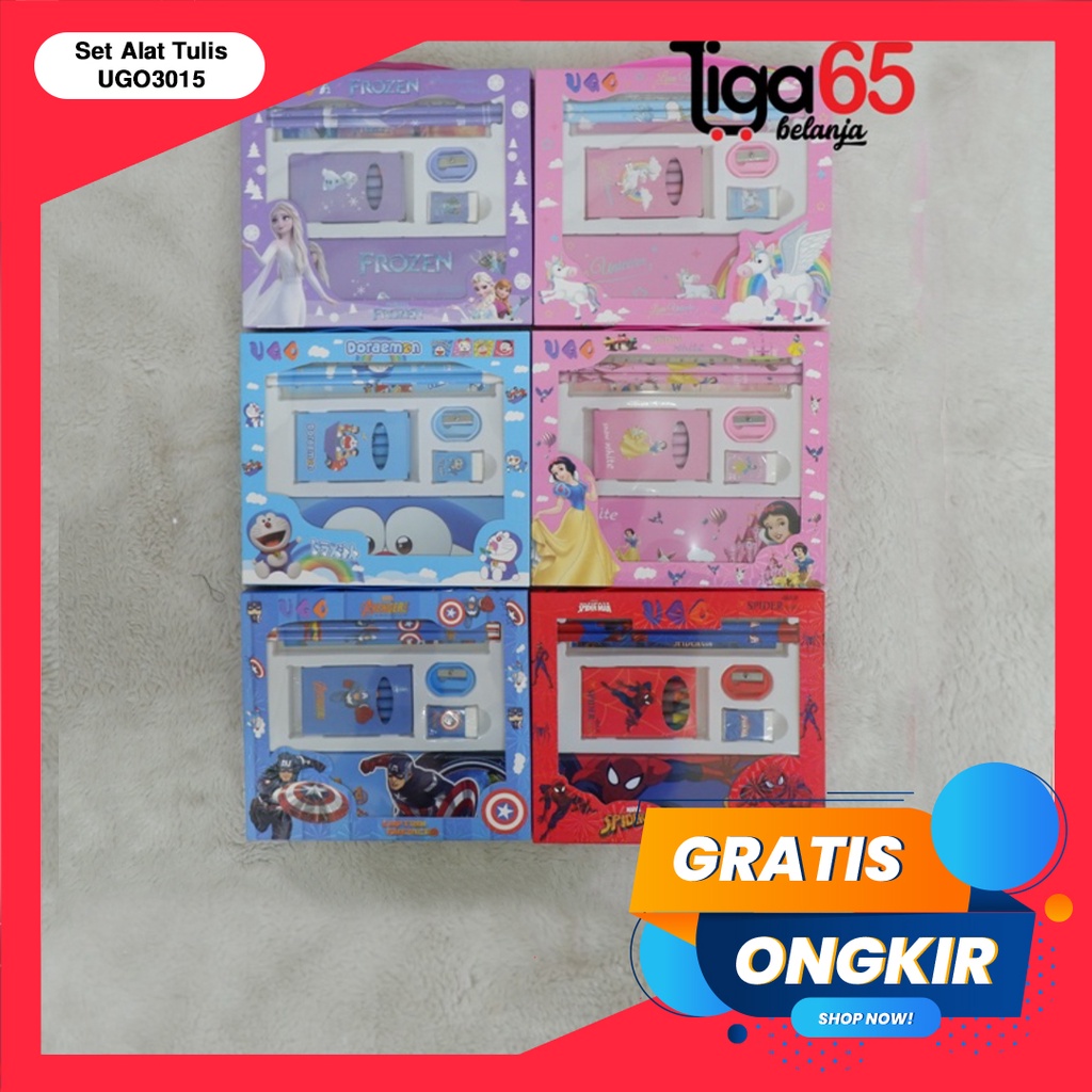 365 Buku &amp; Alat Tulis Anak / Karakter Fancy Gambar Lucu / STATIONERY SET #41394 (UGO3015)