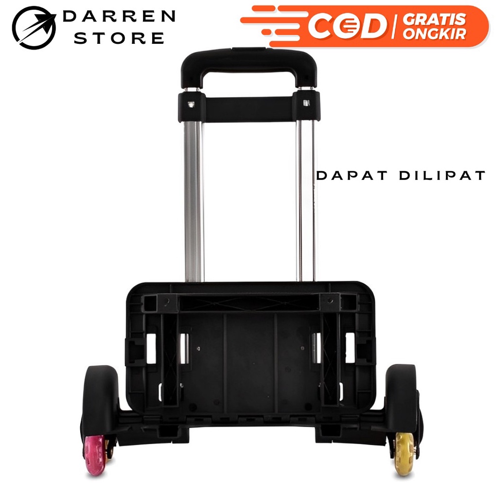 Trolley roda 2 - Penambahan tas Troli Anak sekolah - Trolly Roda Lipat Import