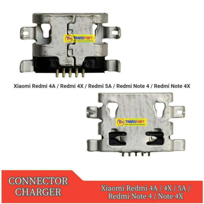 Konektor Charger Xiaomi Redmi 4A - 4X - 5A - Redmi Note 4 - Note 4X