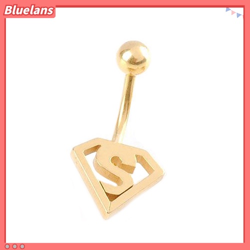 Bluelans Stainless Steel Bat Ball Belly Navel Ring Button Barbell Body Piercing Jewelry