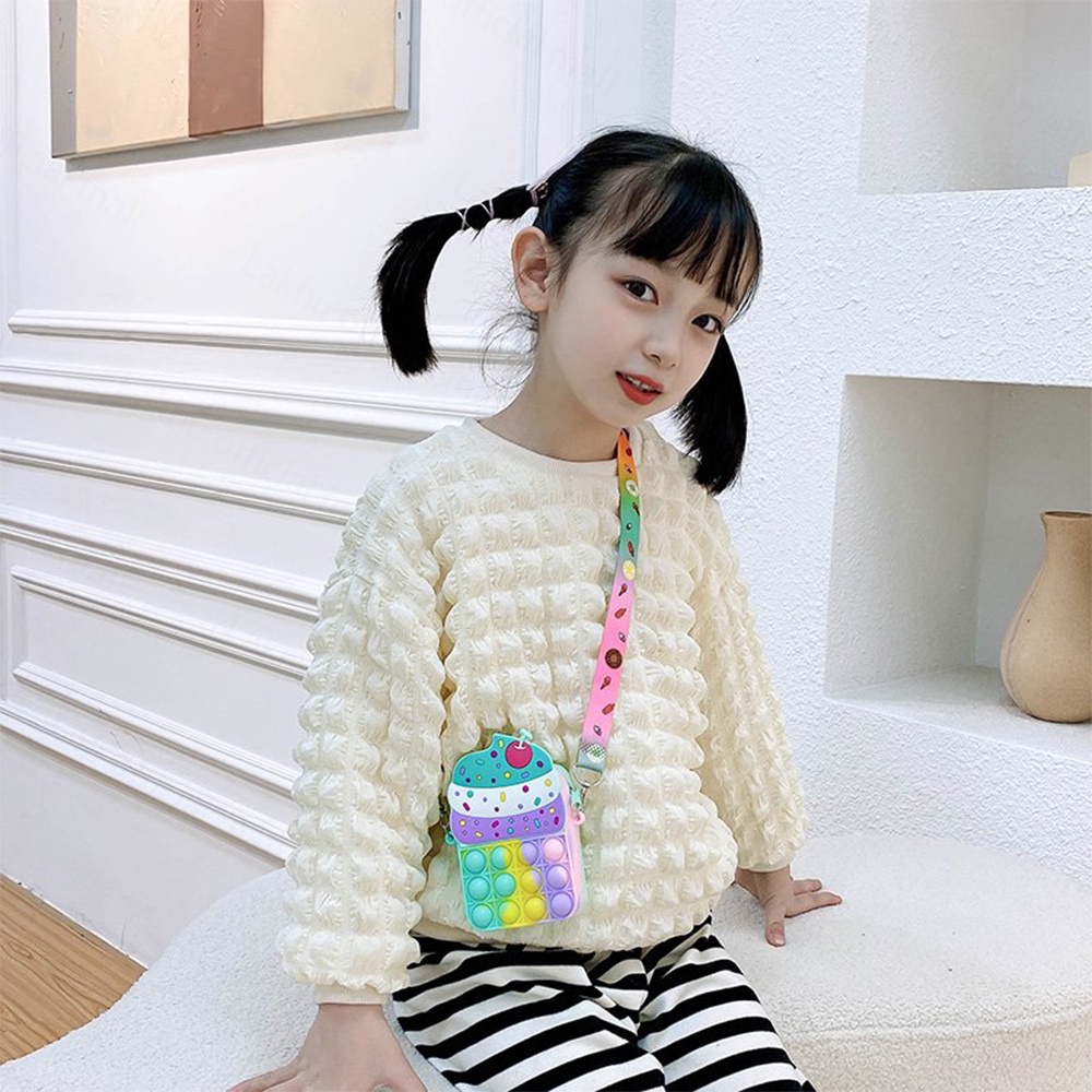 Lakhu tas anak pop it unicorn import lucu tas pop it anak perempuan