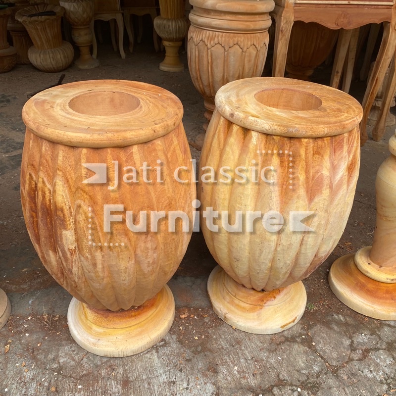 (VAS BUNGA) Pot bunga salur, tinggi 60cm, dekorasi pelaminan