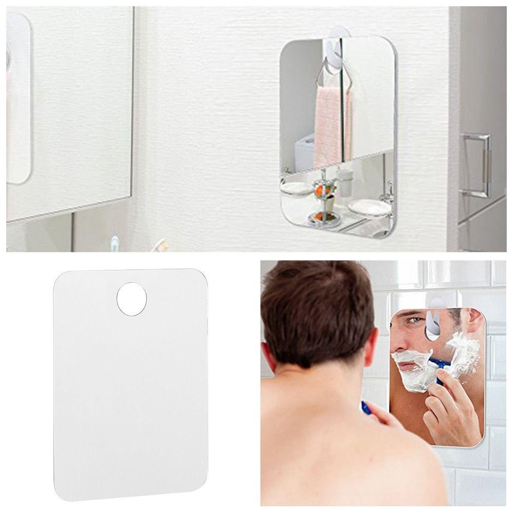 Solighter 2PCS Cermin Anti Kabut Make Up Kamar Mandi Hiasan Dinding Bathroom Mirror