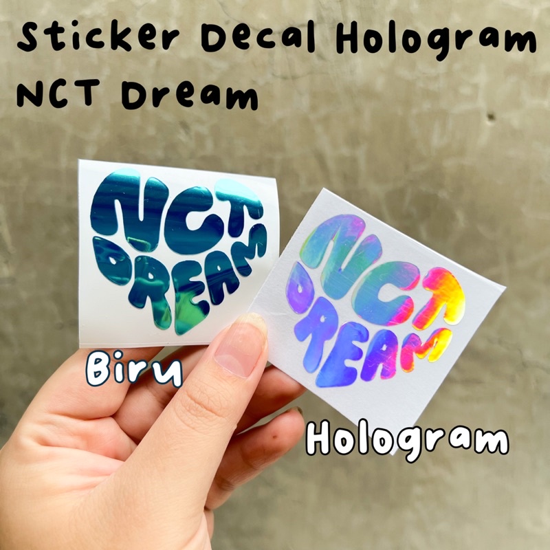 Sticker Decal Hologram NCT Dream / Sticker Nama Hologram / Sticker Cutting / Sticker Kpop / Sticker 