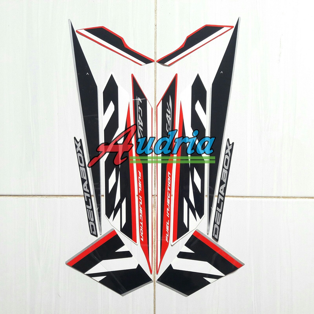 Stiker Striping Motor Yamaha Vixion Advance 2017 Putih