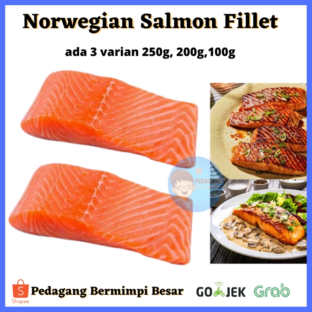 Norwegian Salmon Fillet  / Salmon Norwegia / Salmon Potong