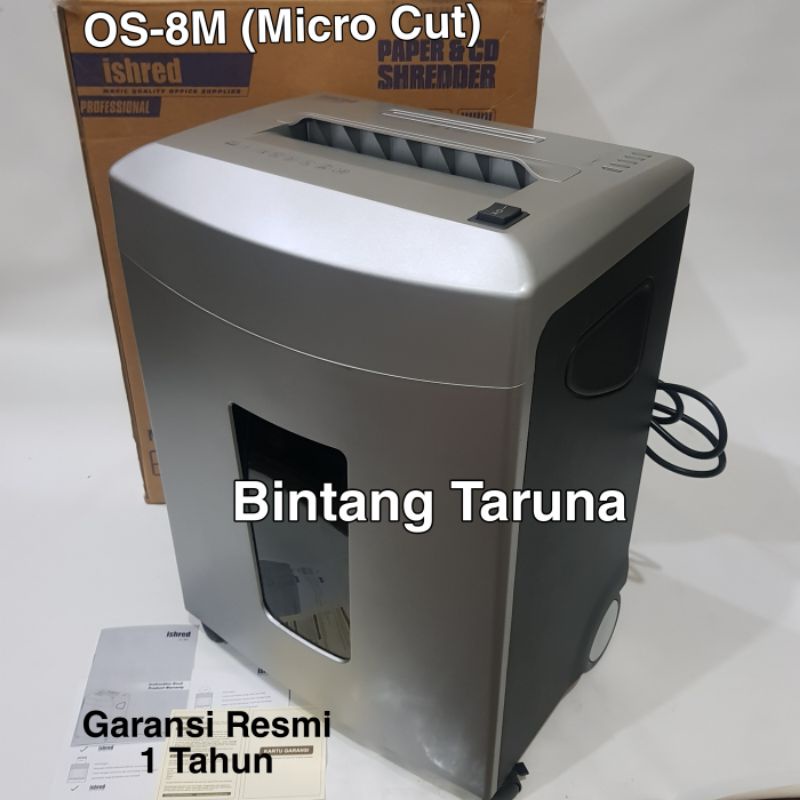 Mesin Penghancur Kertas Ishred OS-8M Paper Shredder Ishred OS-8M Office Shredder ISHRED OS8M