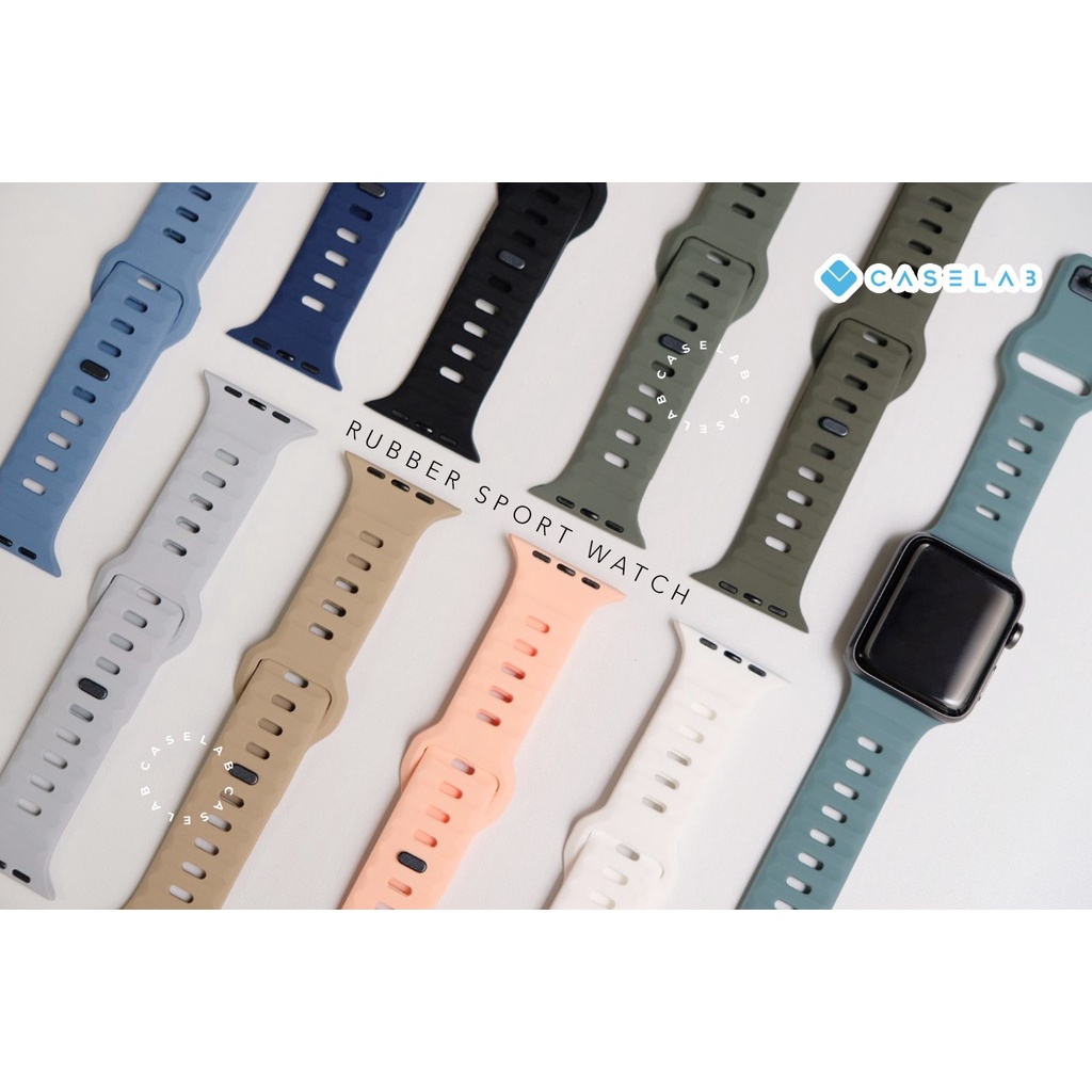 STRAP IWATCH SPIGEN PREMIUM RUBBER NEW VERSION STRAP IWATCH SE 1 2 3 4 5 6 7 8 ULTRA SE STRAP IWATCH