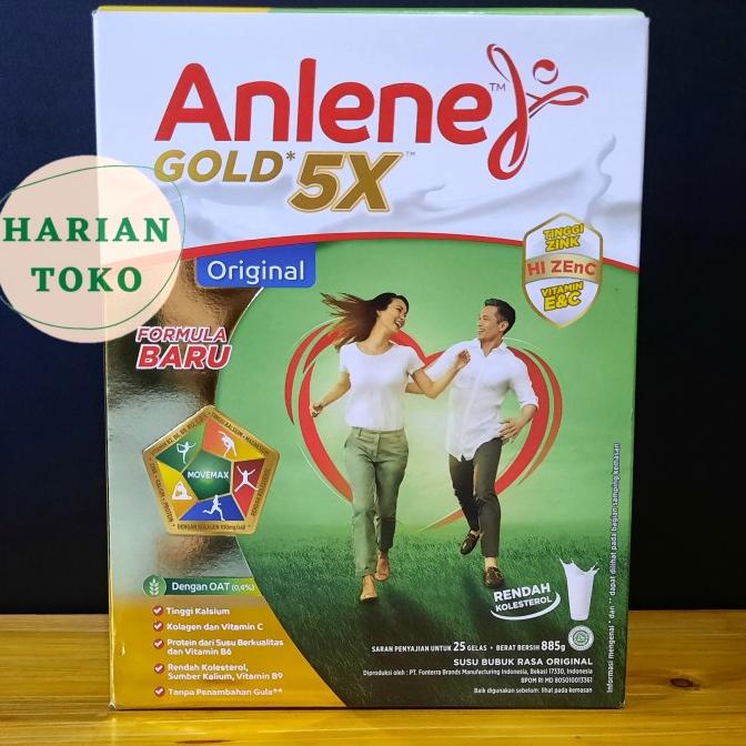 

[ COD ] Anlene Gold 5X 885 Gram Rasa Original Susu Bubuk