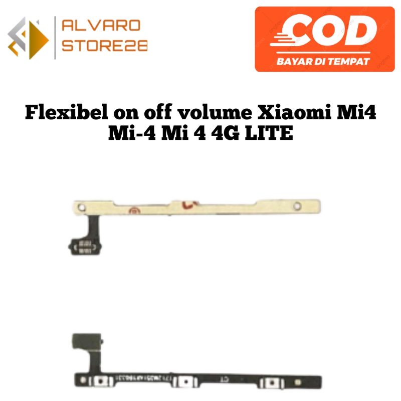 Flexibel flexible on off volume Xiaomi Mi4 Mi-4 Mi 4 4G LTE Fleksibel Tombol Power On Of vol