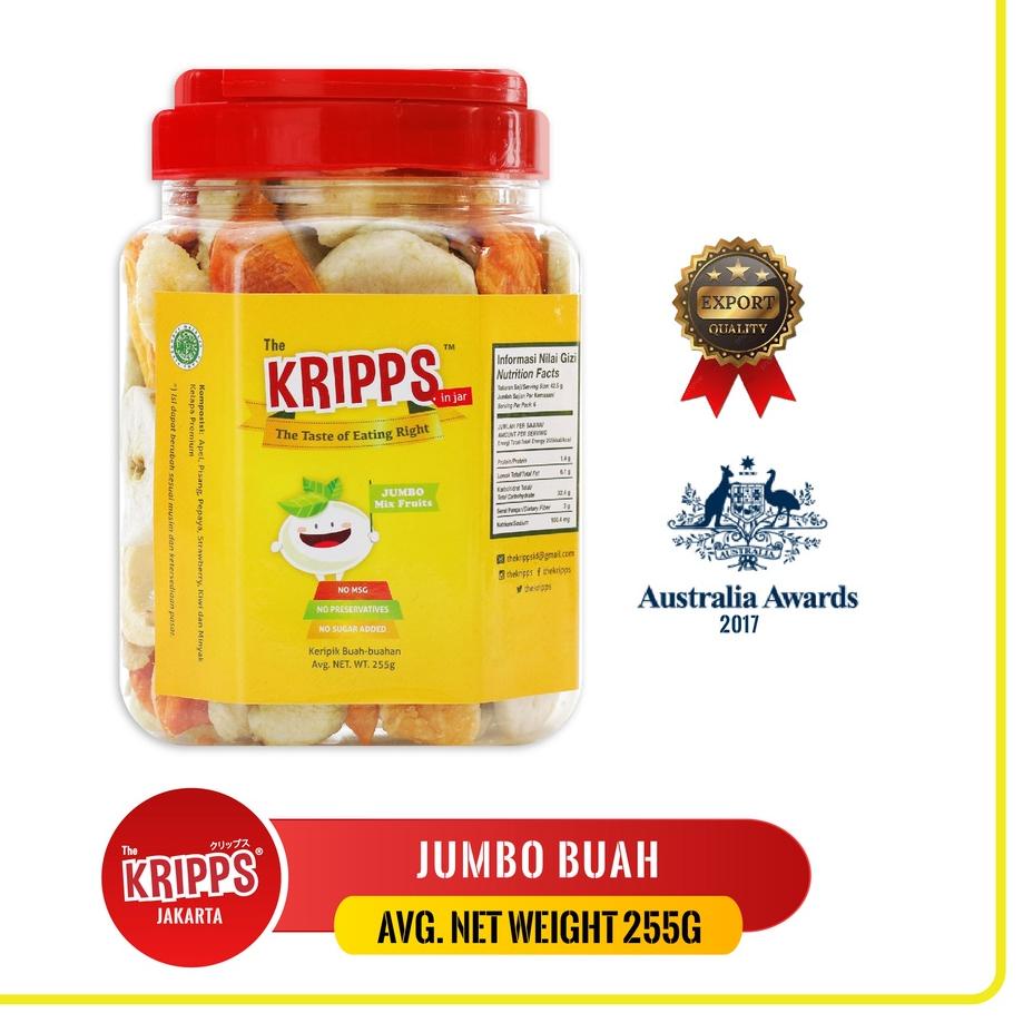 

Sedia--THE KRIPPS (JUMBO BUAH)/ VEGAN SNACK (255g)