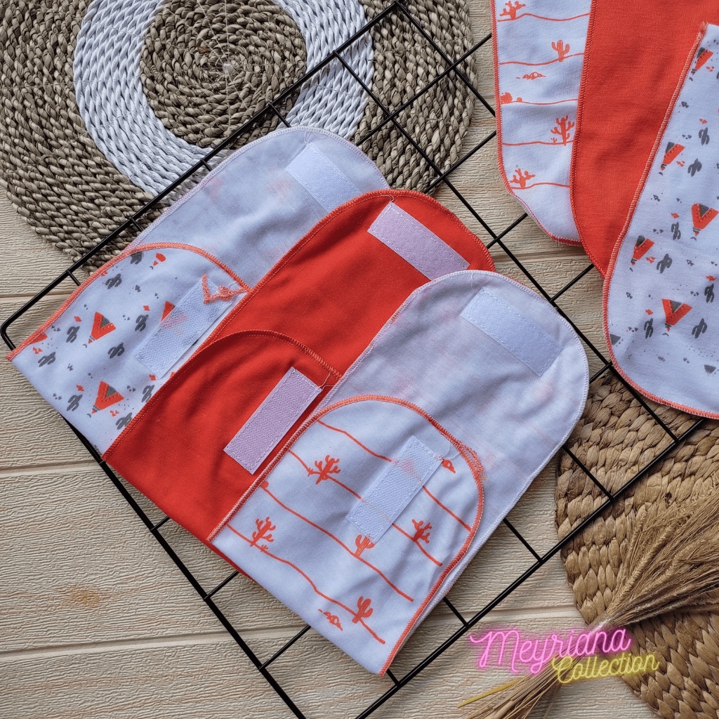 6 PCS 12 PCS Gurita Bayi Rekat / Gurita Perekat Bayi Baru Lahir Seri SABLON Orange