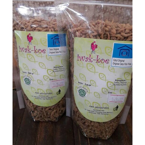 

Iwak Cetul Goreng Merk Iwak Koe Asin Gurih Pedas 250 Gram