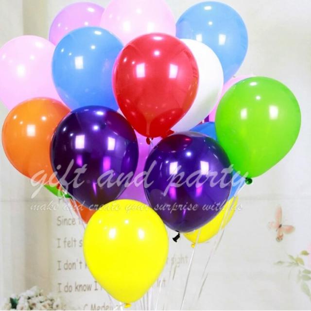 Balon Latex Metalik 1 PACK ISI 100 Pcs / Balon Per Pack / Balon Karet
