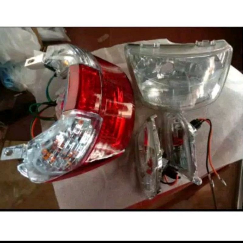 lampu depan belakang motor Yamaha fiz r poswan lampu depan