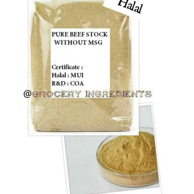 

Terlaris Today Kaldu sapi tanpa msg 250gram / beef extract - Tanpa MSG / pure beef stock grosir