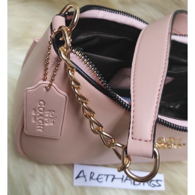 NEW TAS WANITA CO4CH  TERY SHOULDER BAG PEBLEEP PINK LEMONDE