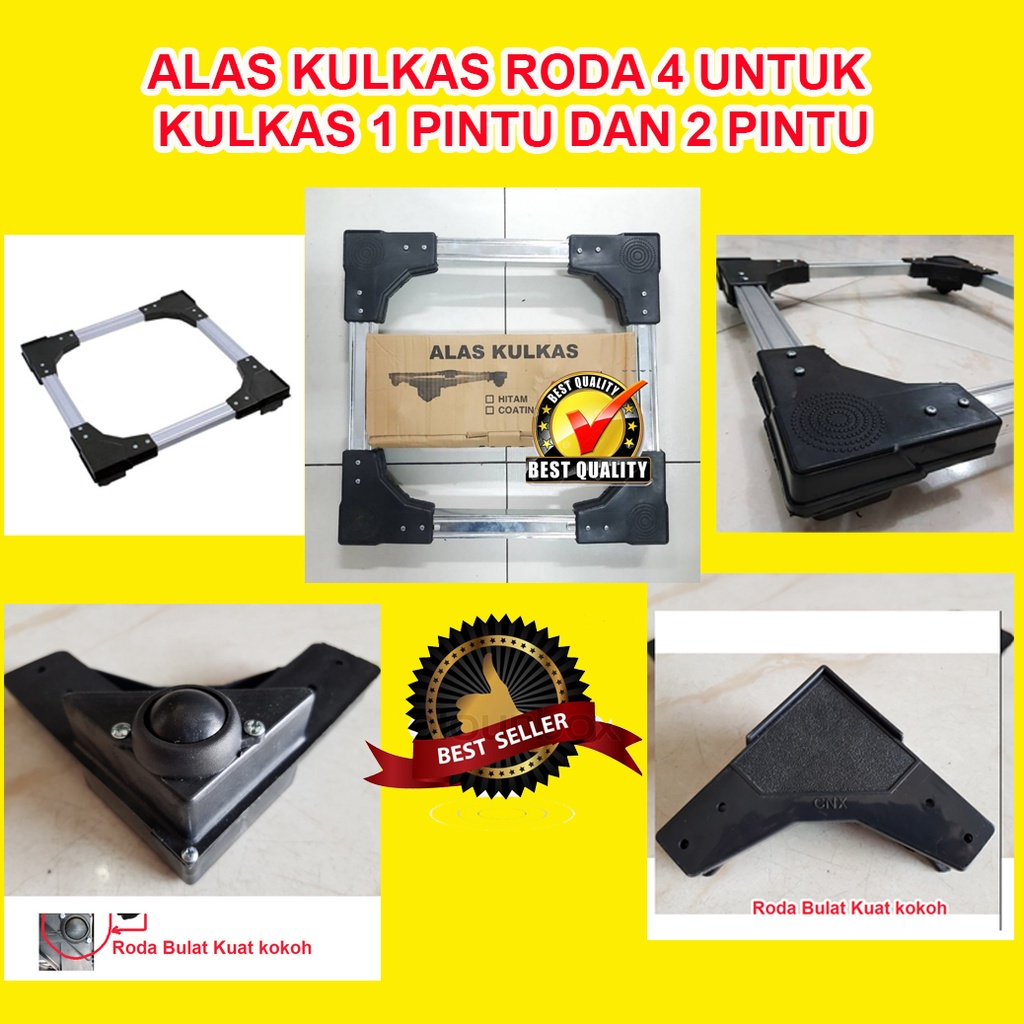 Roda kulkas / alas kulkas / tatakan kulkas / roda kulkas 2 pintu / alas kulkas roda / alas lemari / 